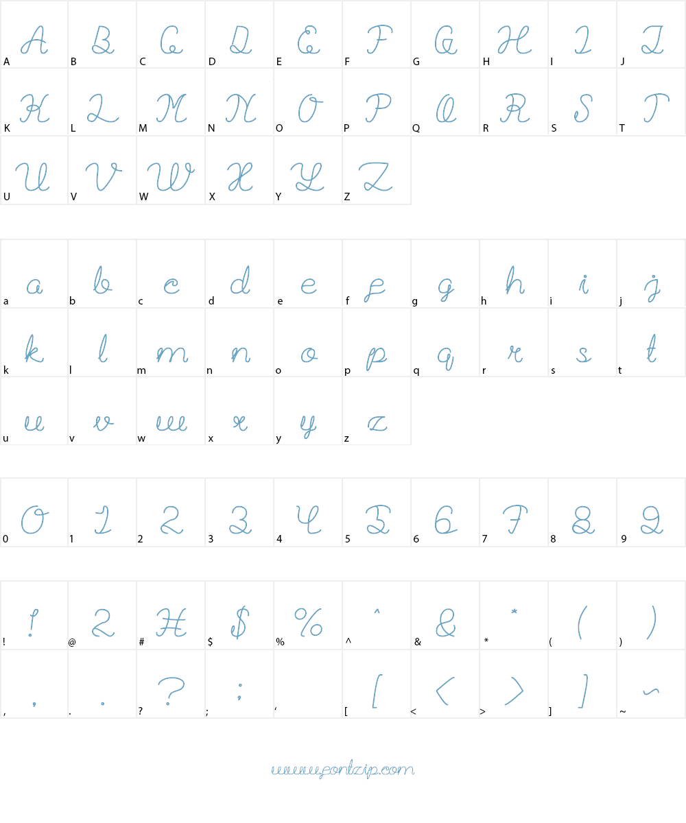 Billy Jean Style Font Character